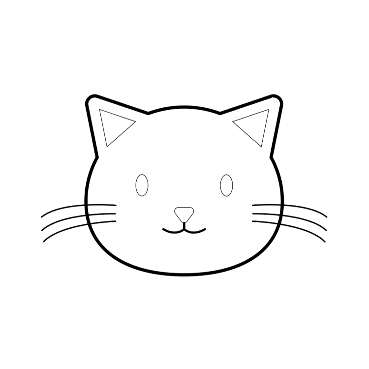 猫の顔のイラストを描いてみよう イラスト制作テクニック Chot Design