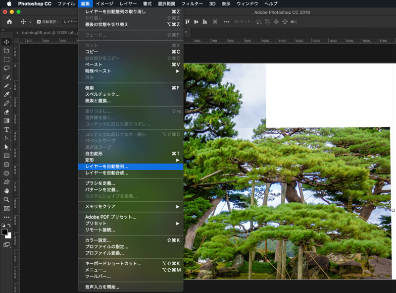 4 6 レイヤーを整列 分布 自動整列する 写真 画像 デザイン編集 Photoshop 入門 Chot Design